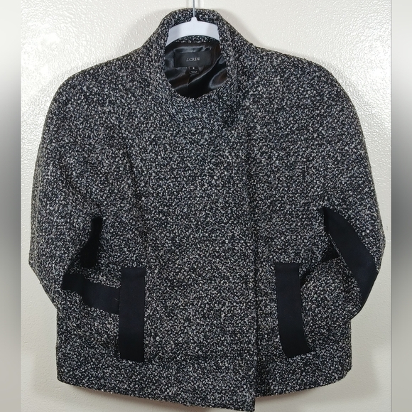 J. Crew Marled Boucle Knit Jacket Wool Blend - Picture 2 of 16
